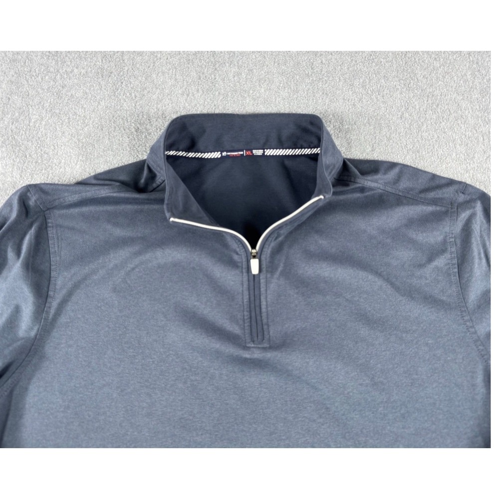 Southern Tide Pullover Men's XL Black Tide to Trail 1/4 Quarter Zip Stretch